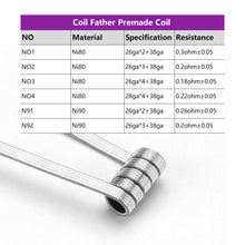 Load image into Gallery viewer, Coil Father King Coils (Ni80 Ni90) Premium Build with Pure Taste
